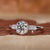 Octagon vintage ring in white gold setting.
