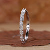 Emerald cut diamond wedding band.
