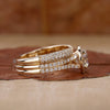 Round prong diamond engagement ring.
