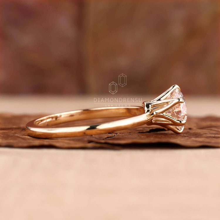 Solitaire diamond engagement ring for women with timeless elegance.