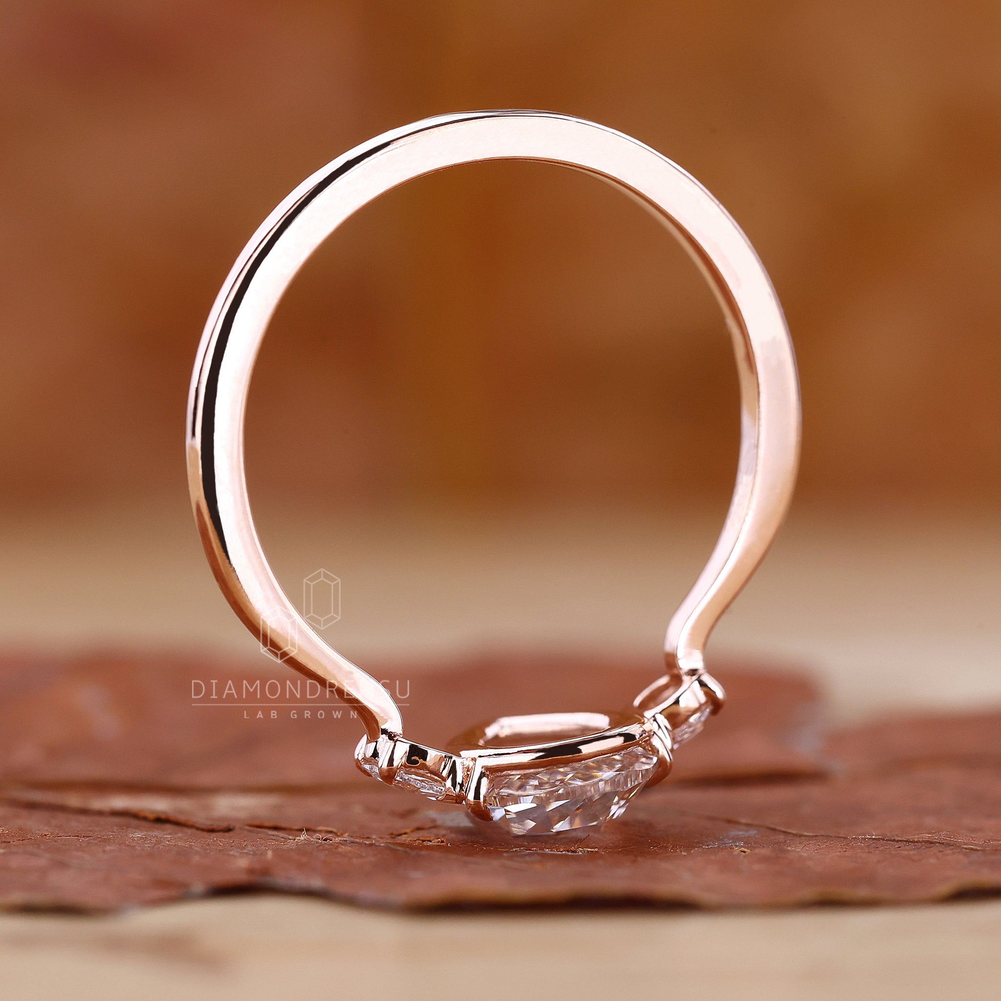 Handmade ring featuring prong setting
