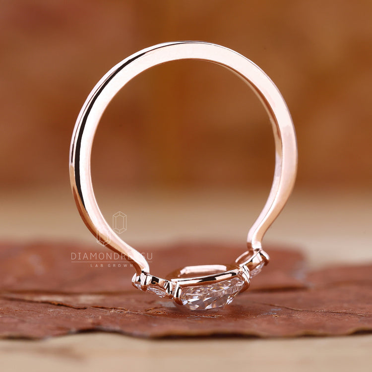 Handmade ring featuring prong setting
