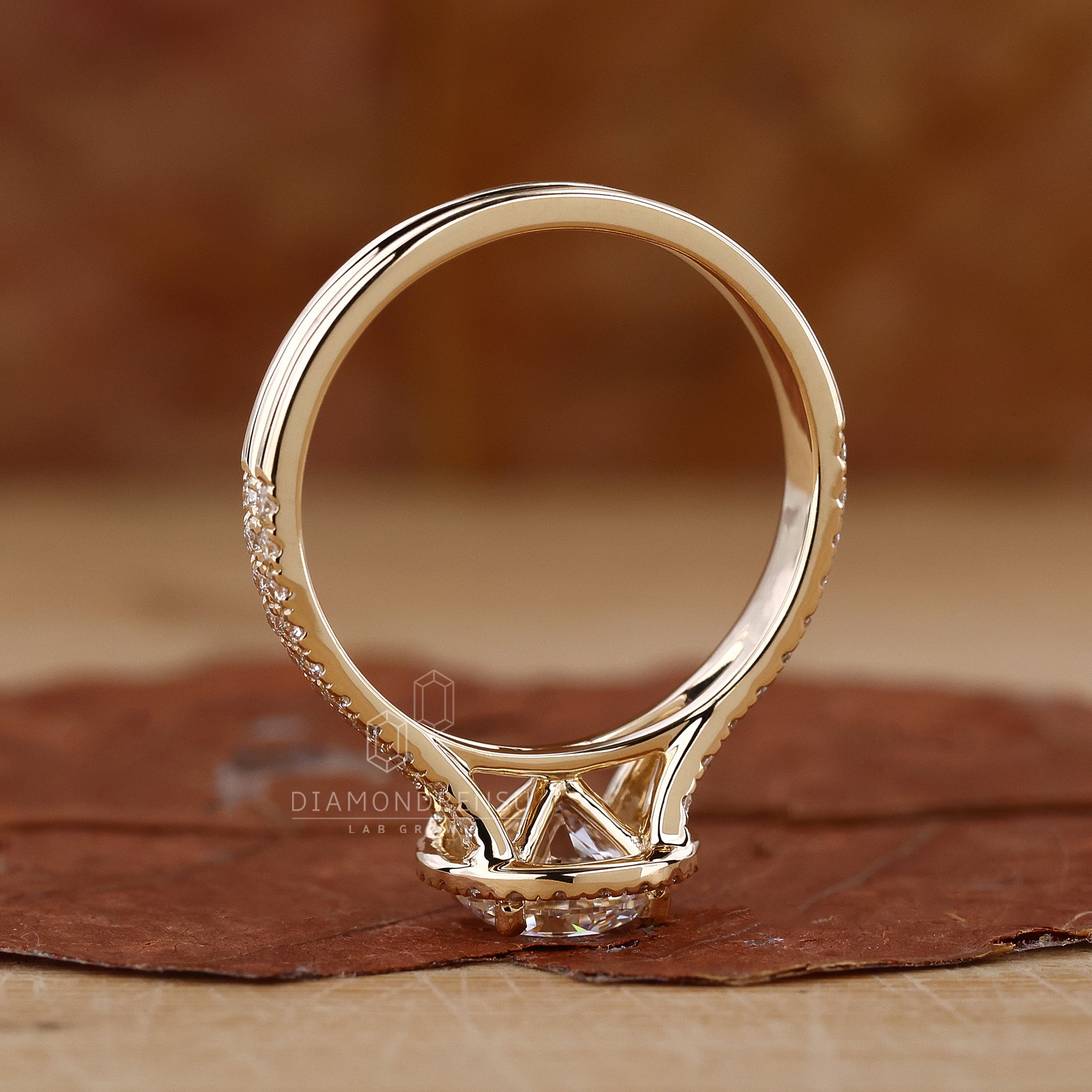 Diamonds London UK split shank ring.
