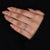 6 prong setting adds strength to pave setting.
