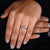 Split shank pear diamond engagement ring.
