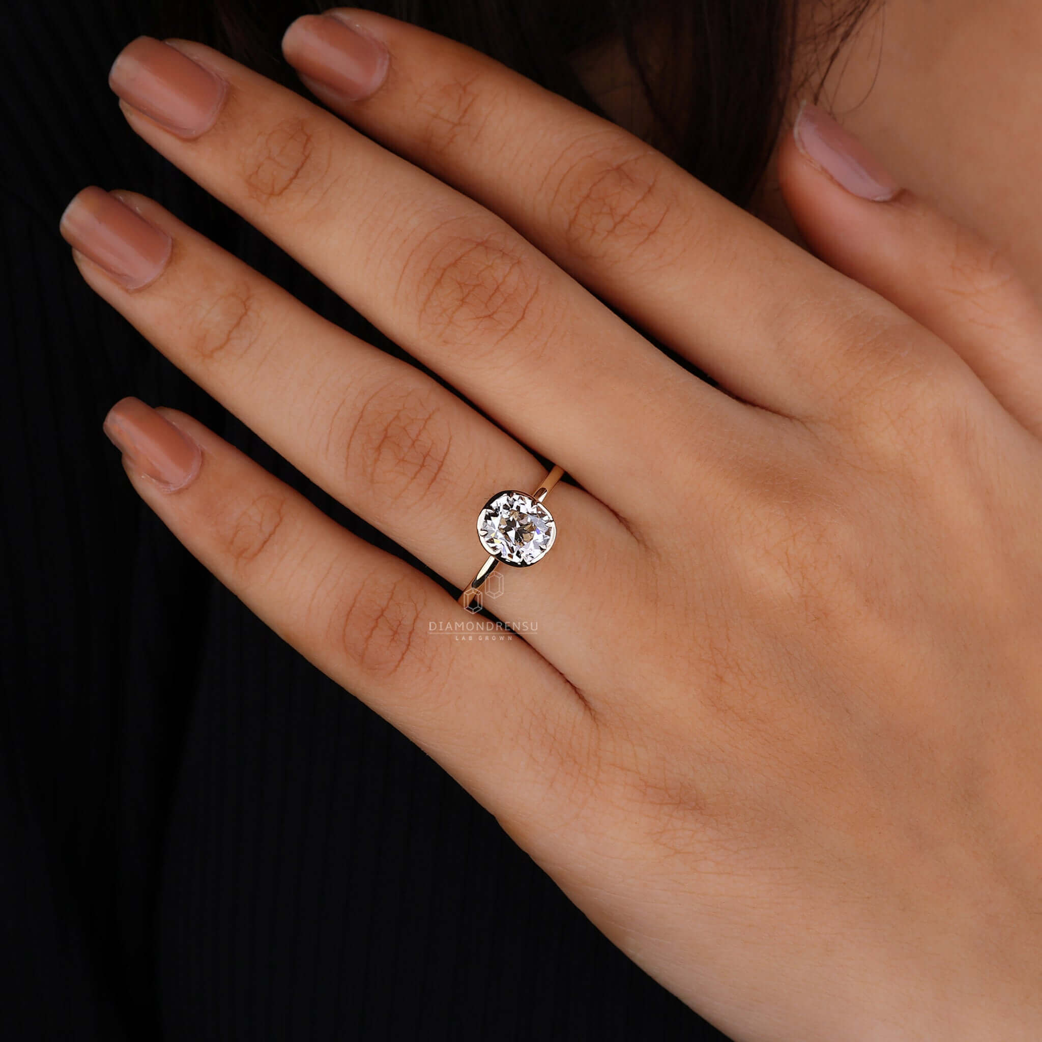 Cushion cut diamond ring perfect for a special occasion or proposal.