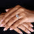 Twisted Shank engagement ring with east west engagement ring
