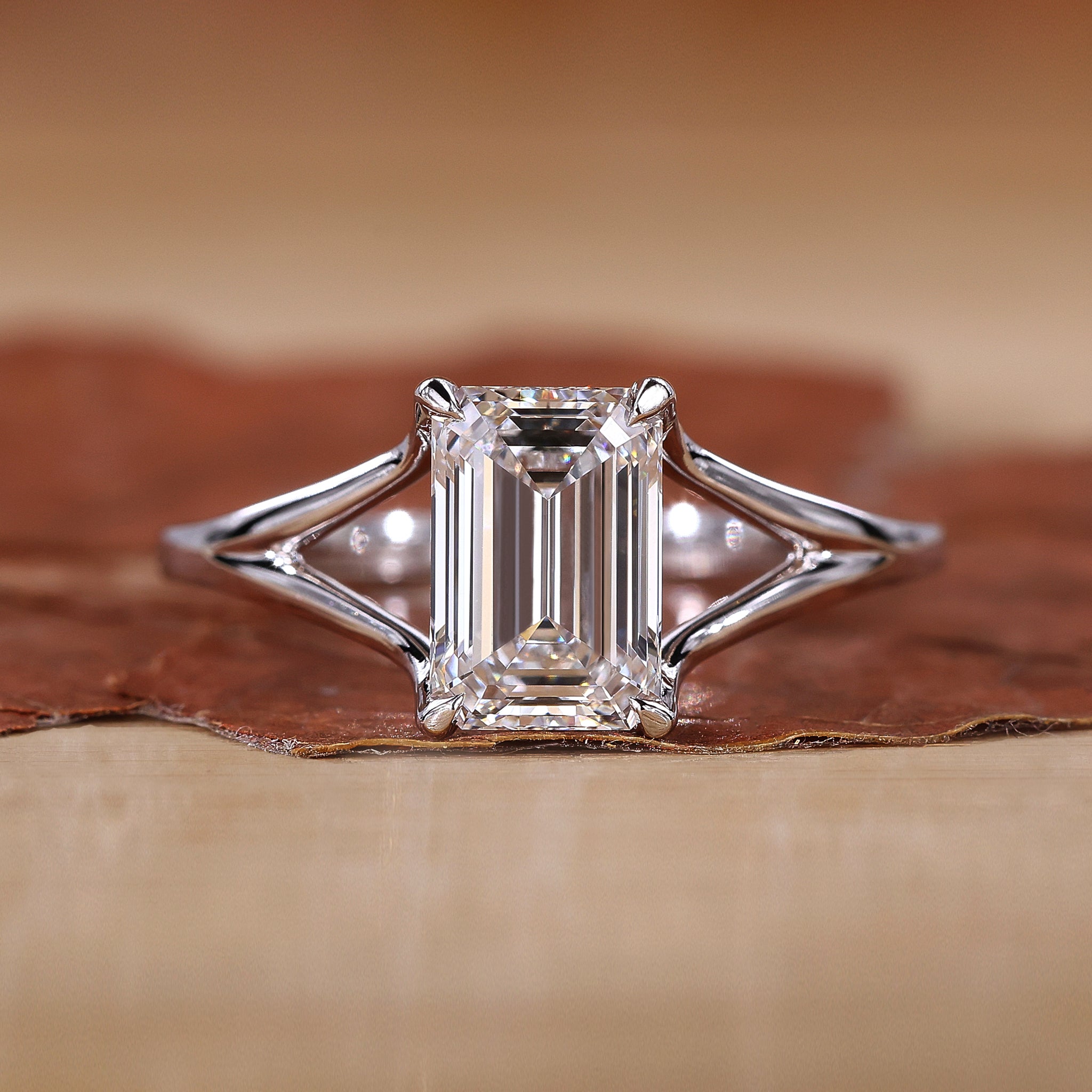 Emerald Cut Diamond Ring with elegant craftsmanship.