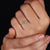 Round diamond ring with 5 stone setting.
