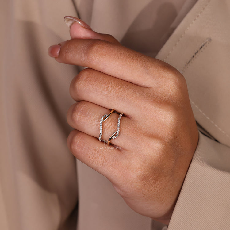 Handmade wrap wedding band UK.
