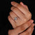 Bridge accent ring setting held by 6 claw prong setting.
