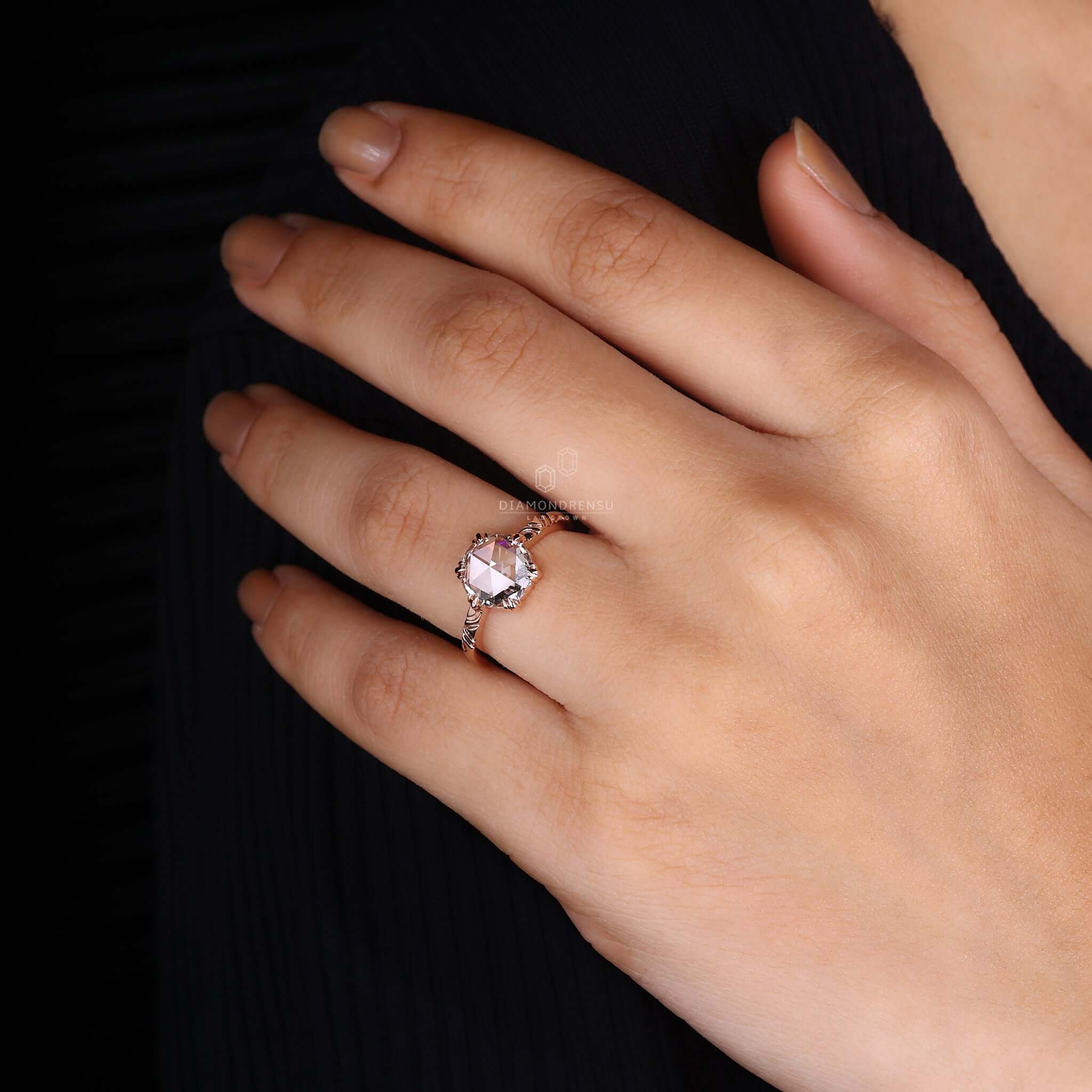 Round Diamond Ring featuring a brilliant round cut for ultimate sparkle.