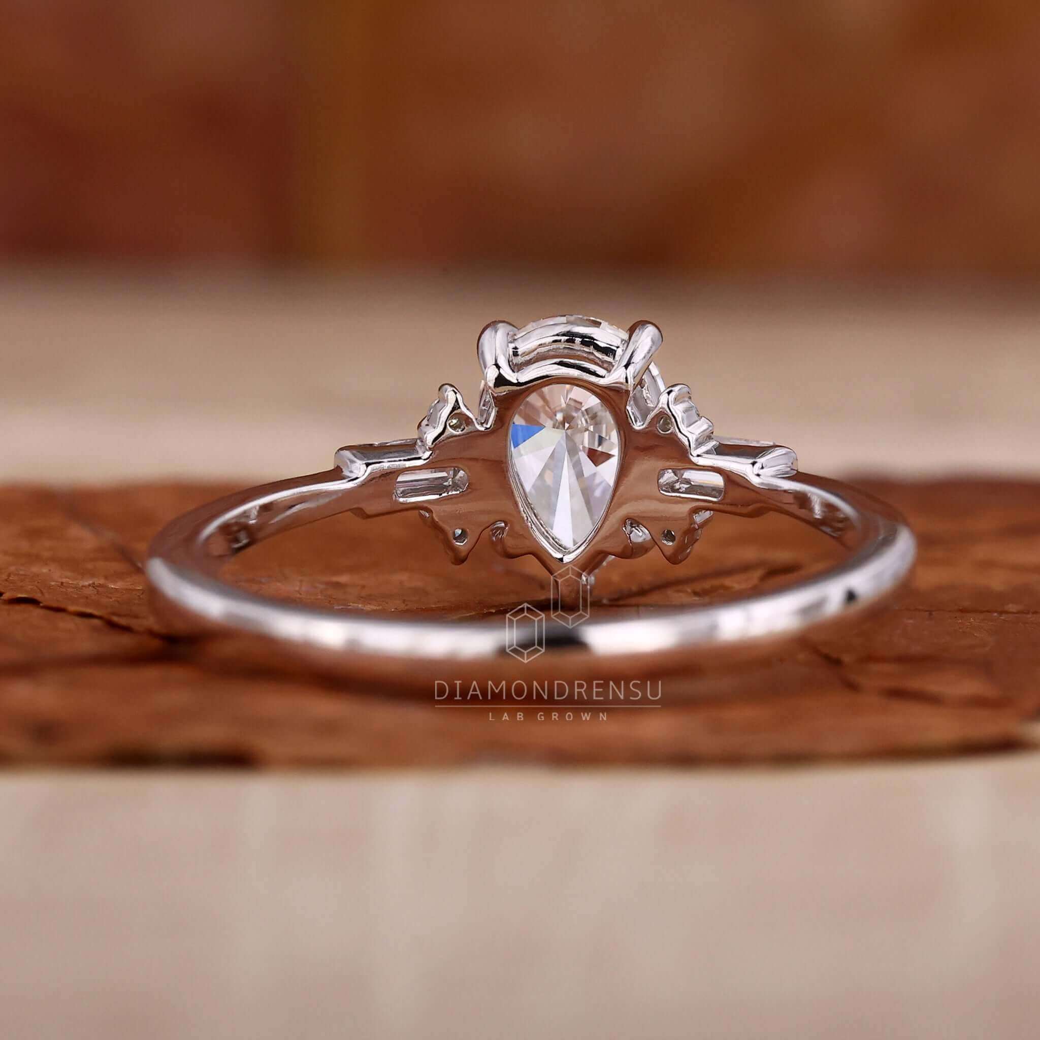 per cut diamond ring