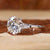 Elegant three stone engagement ring designed to celebrate everlasting love and commitment.