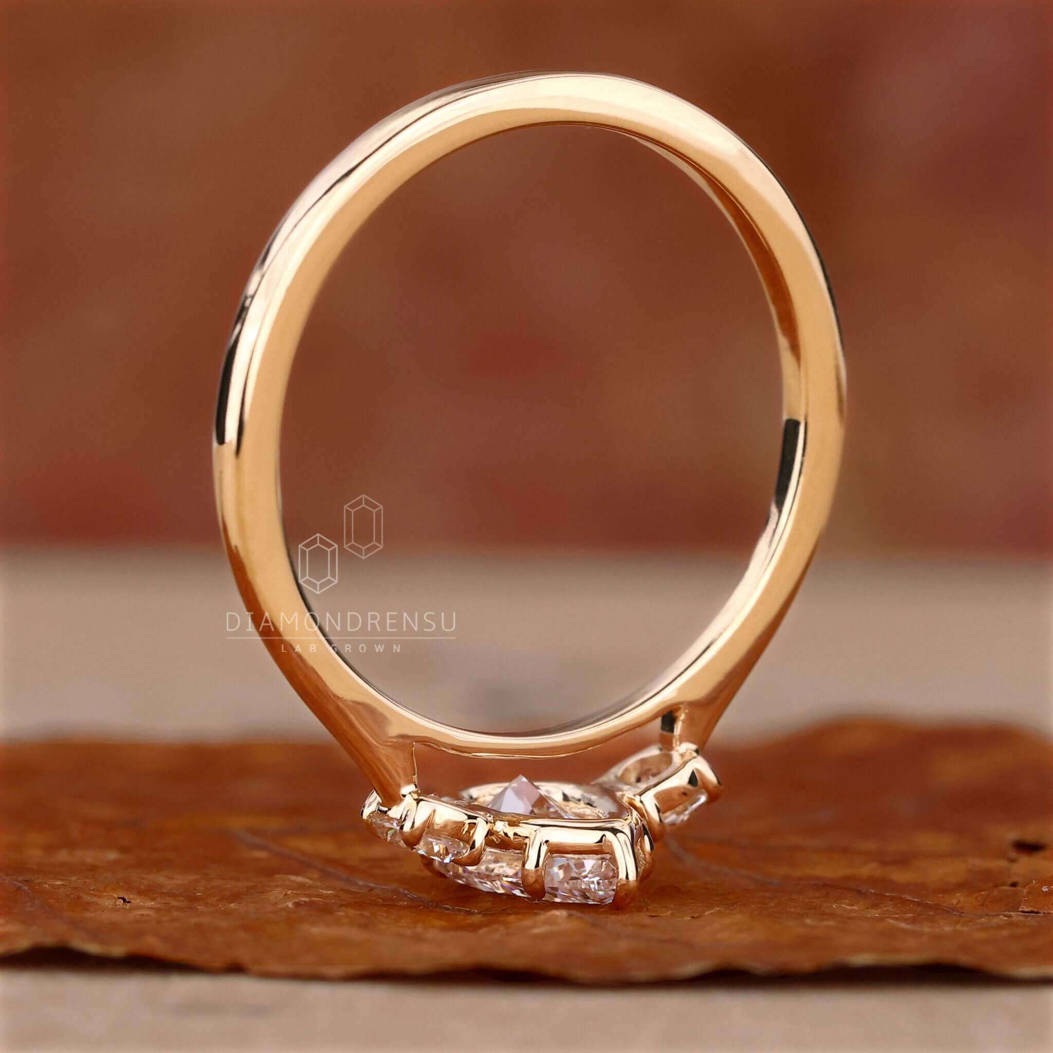 cathedral set engagement ring