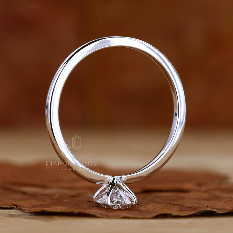 Diamonds London UK oval solitaire ring.
