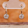 Old European cut diamond earrings.