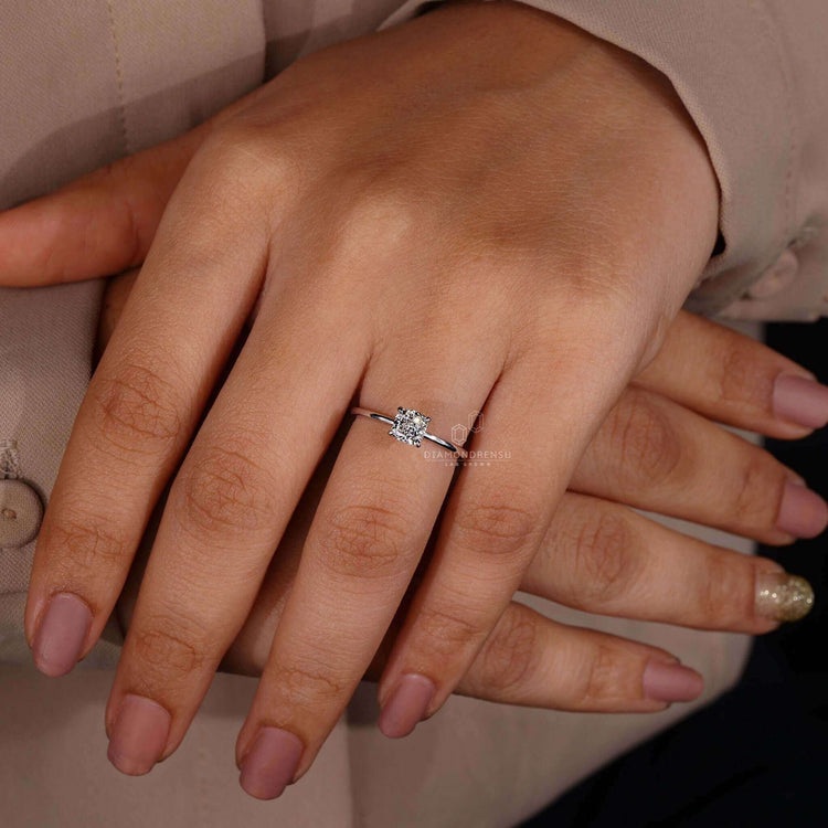 Cushion diamond engagement ring ideal for a timeless yet unique look.