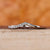 Chevron Wedding Band in white gold
