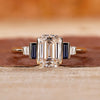 5 Stone Diamond Ring in yellow gold ring
