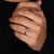 4 claw prong setting radiant cut engagement ring.
