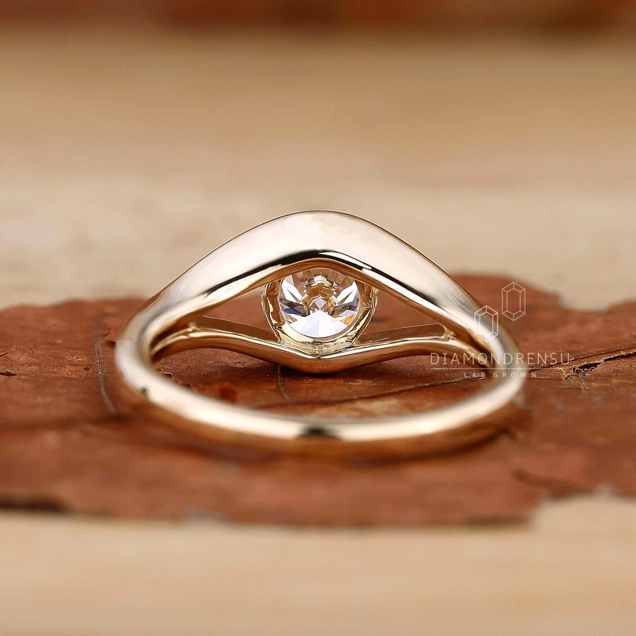 Solitaire style ring featuring exceptional craftsmanship and unmatched beauty.