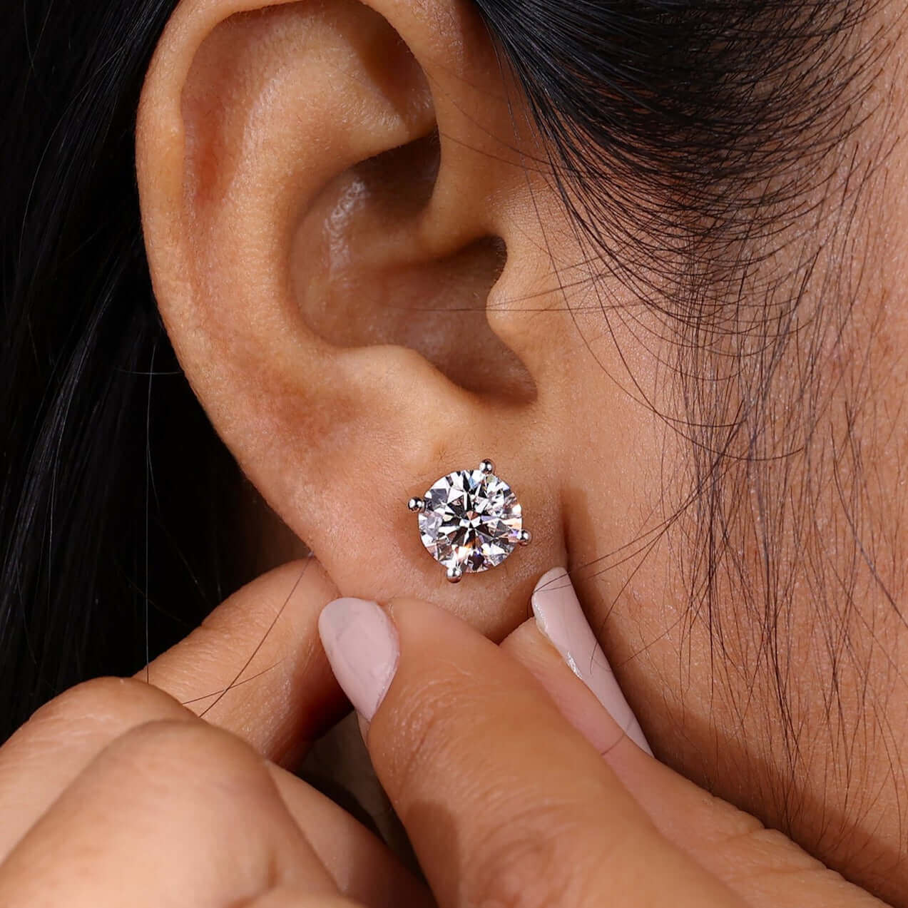 diamond stud earrings