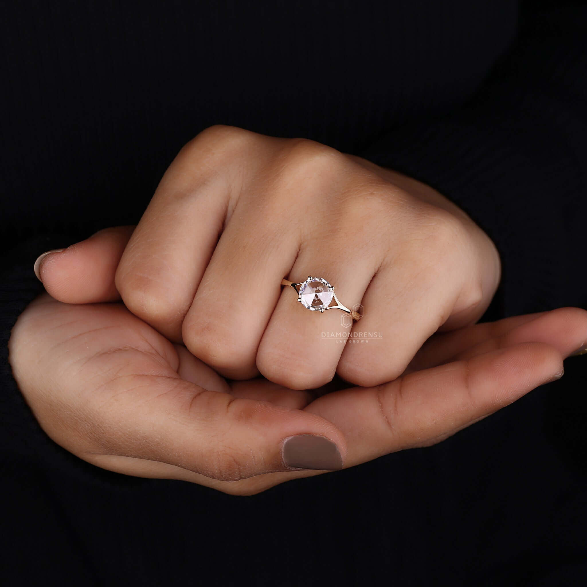 Solitaire Ring featuring a single stunning diamond for a simple yet elegant look.