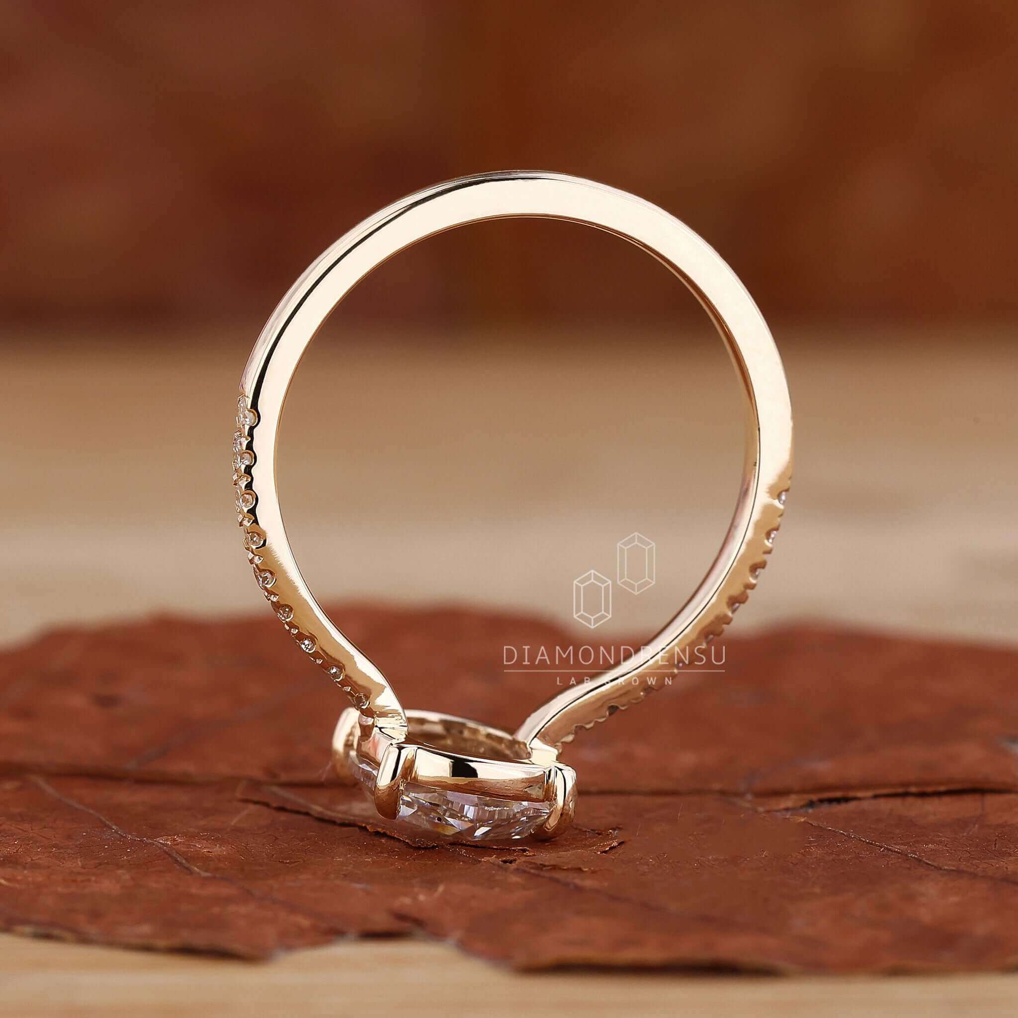 lab created diamond ring