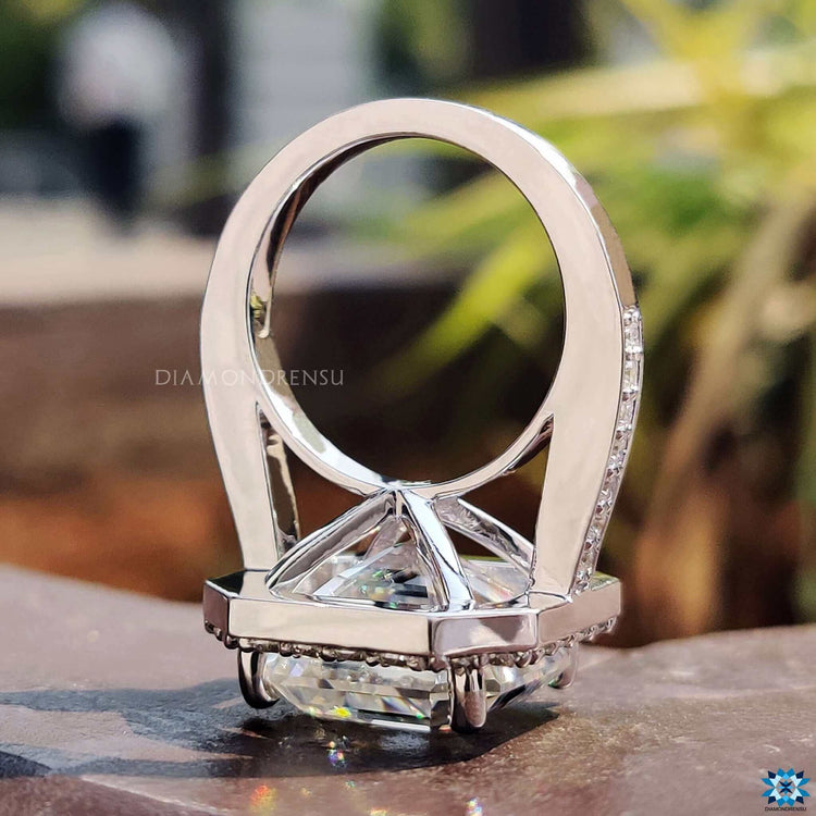 cathedral set engagement ring