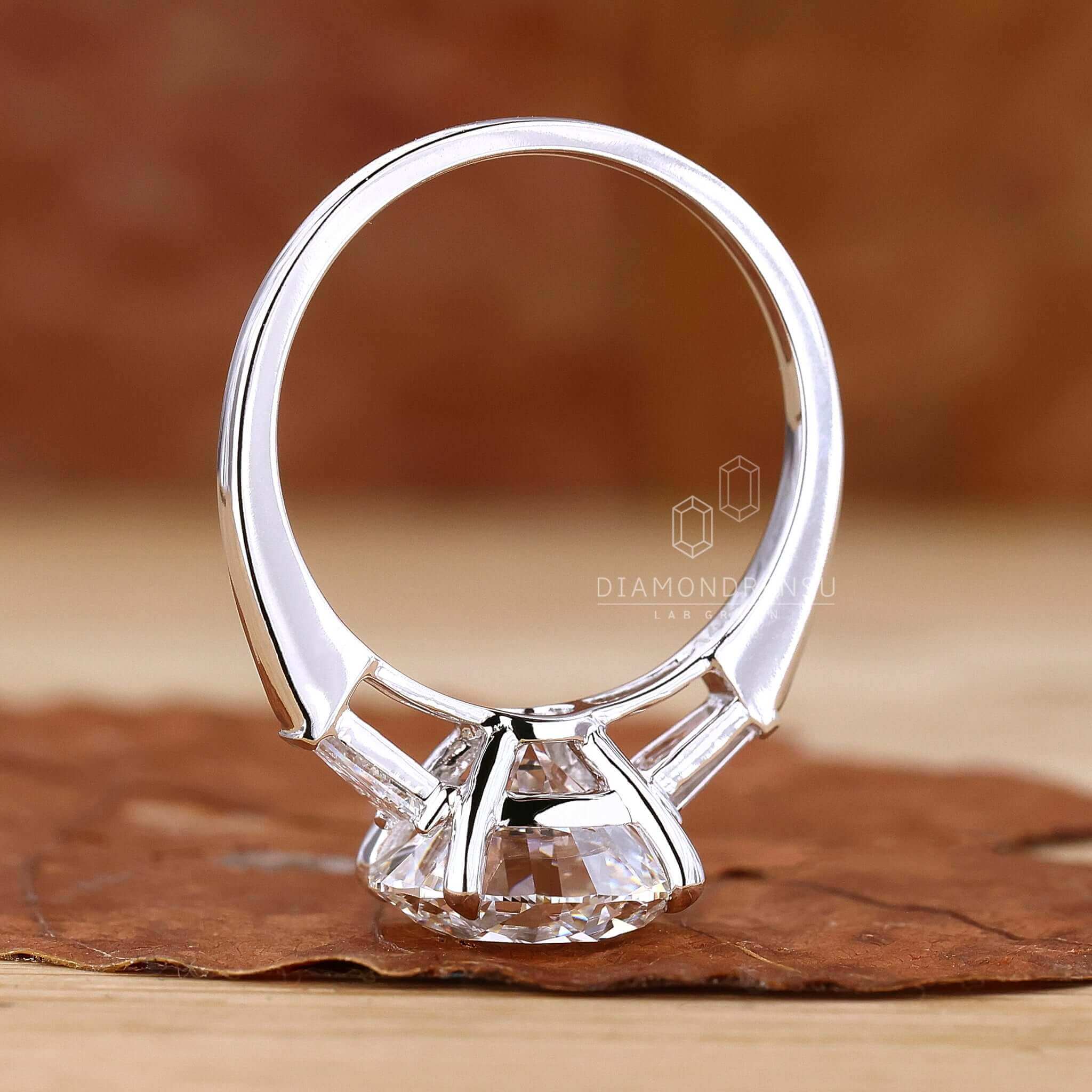 Beautiful white gold engagement ring crafted to perfection for an unforgettable proposal.