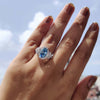 Blue Diamond Ring set in a stunning design, perfect for a unique and sophisticated look.