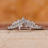 Tiara wedding band in white gold.
