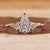 Pear Shaped Diamond Ring with claw prong ring
