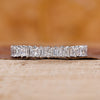 Princess Cut Wedding Band in prong setting
