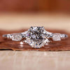 Vintage white gold ring featuring a jubilee cut diamond.