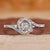 Portuguese Cut Diamond Ring is made with white gold ring.

