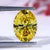 oval yellow lab grown diamond