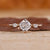 Three stone diamond engagement ring with balanced sparkle.
