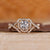 Jubilee cut diamond ring in white gold.
