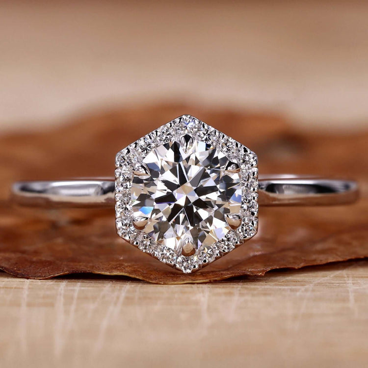 Elegant cathedral setting ring showcasing timeless craftsmanship.