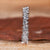 Heart diamond half eternity wedding band.
