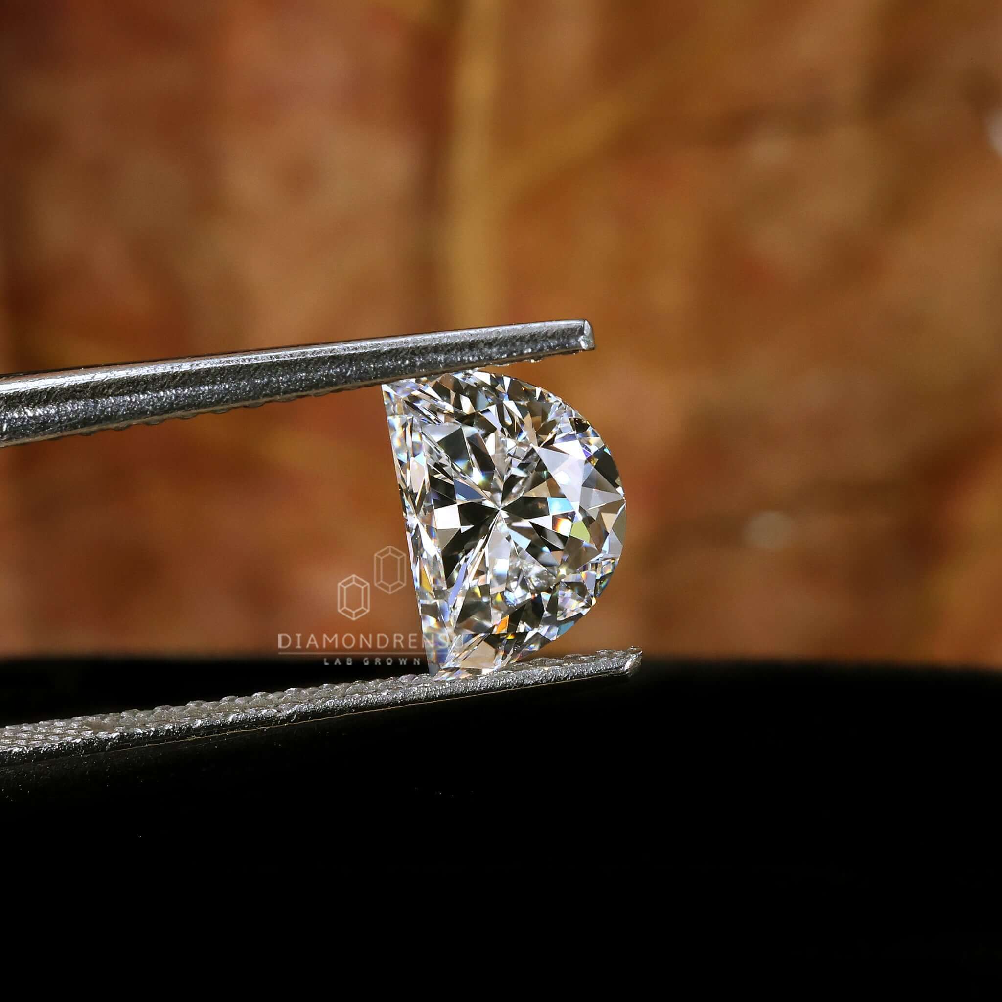 half moon cut diamond