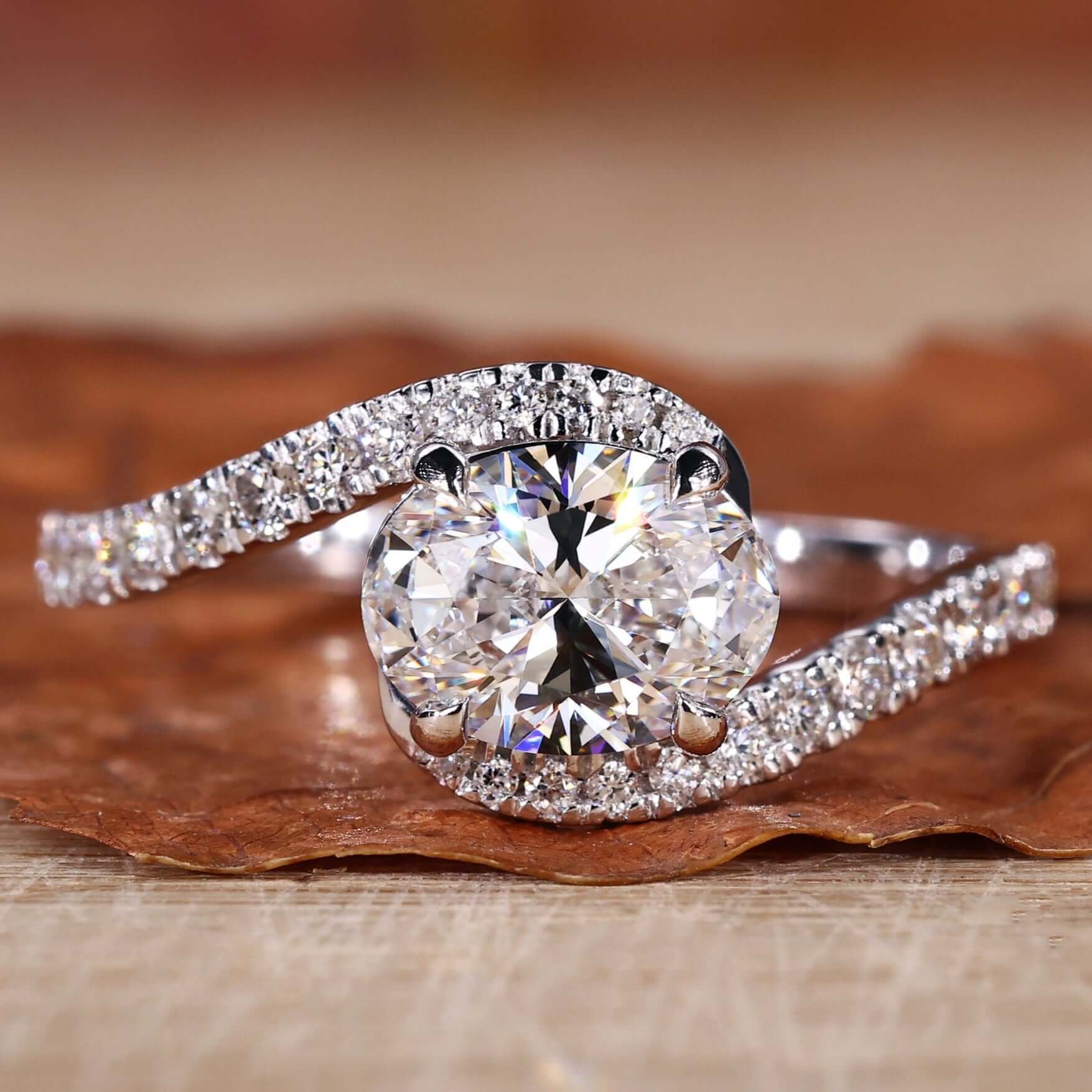 East West Engagement Ring featuring a stunning modern design for timeless elegance.