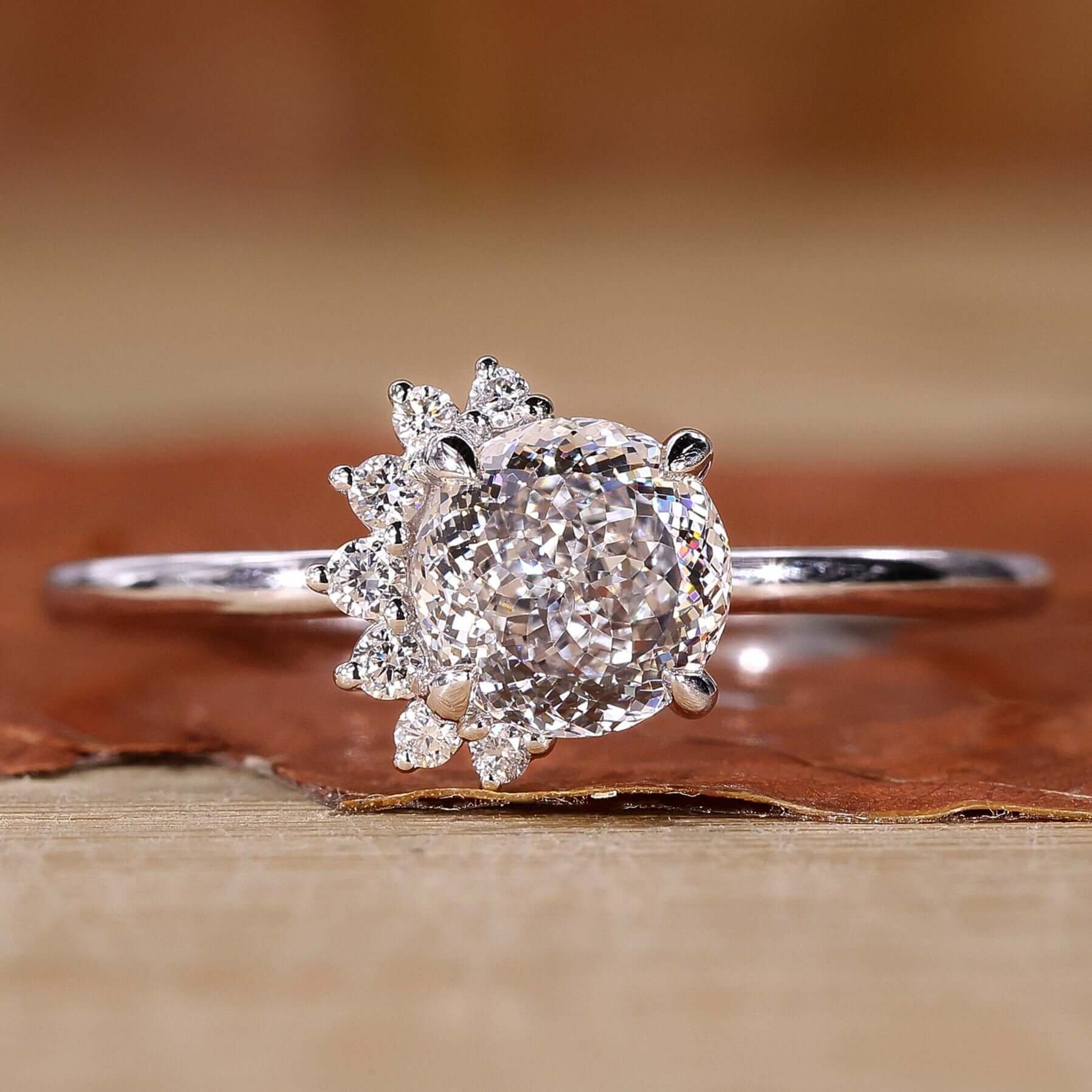 Cluster Diamond Ring featuring brilliant craftsmanship for a timeless and elegant design.