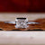 1.01 CT Radiant Cut Lab Grown Diamond Ring, Half Bezel East to West Setting