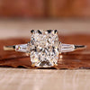 Elongated cushion engagement ring with timeless elegance for proposals.