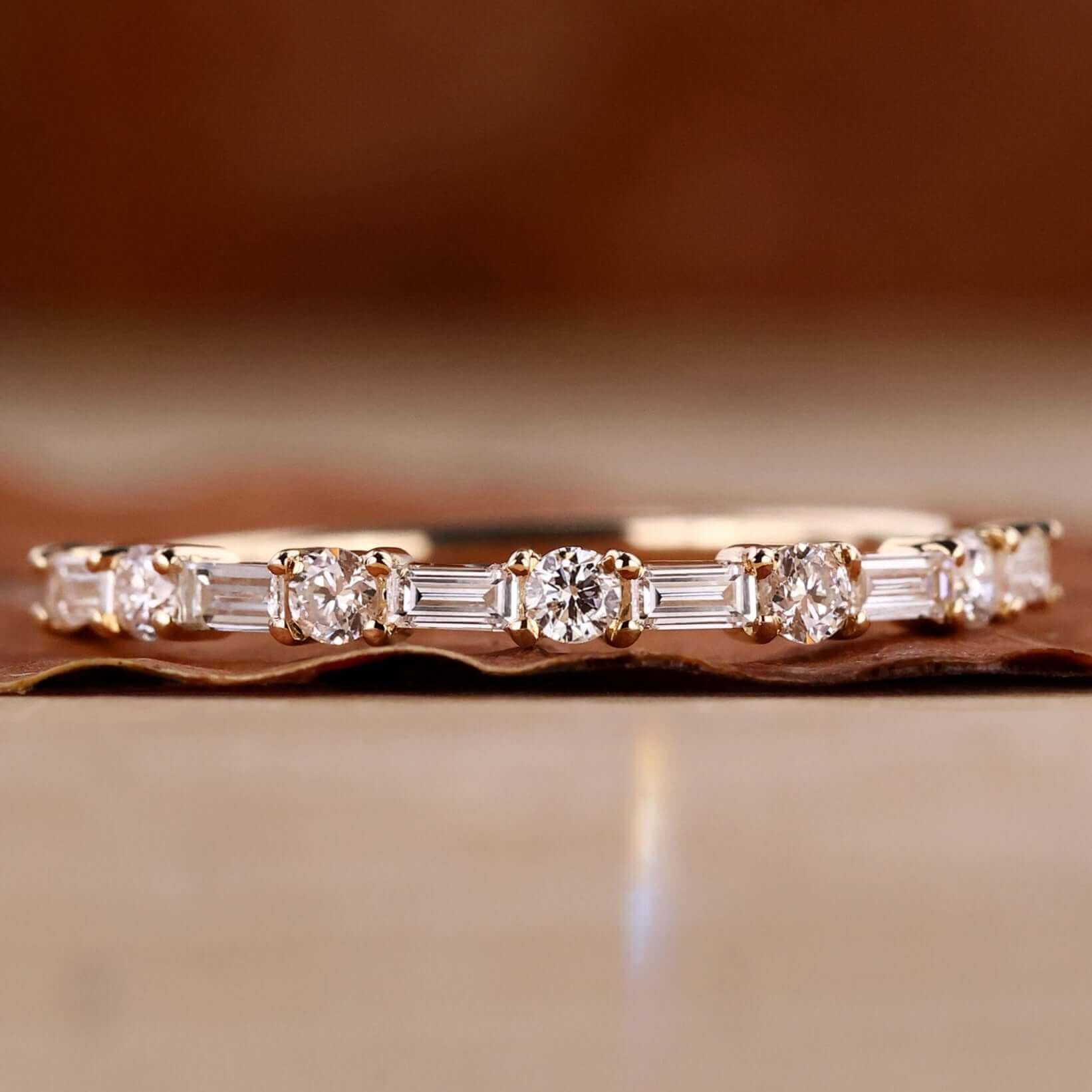 baguette diamond band