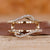 Wrap wedding band in yellow gold.
