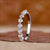 Old European cut diamond wedding band.
